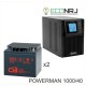 ИБП POWERMAN ONLINE 1000 Plus + CSB GP12400