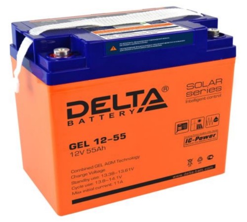 Аккумуляторная батарея Delta GEL 12-55