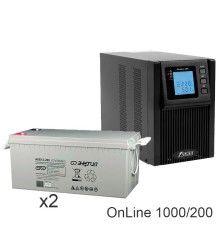 ИБП POWERMAN ONLINE 1000 Plus + Энергия АКБ 12–200