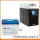 ИБП POWERMAN ONLINE 2000 Plus + MNB MNG75-12