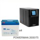 ИБП POWERMAN ONLINE 2000 Plus + MNB MNG75-12