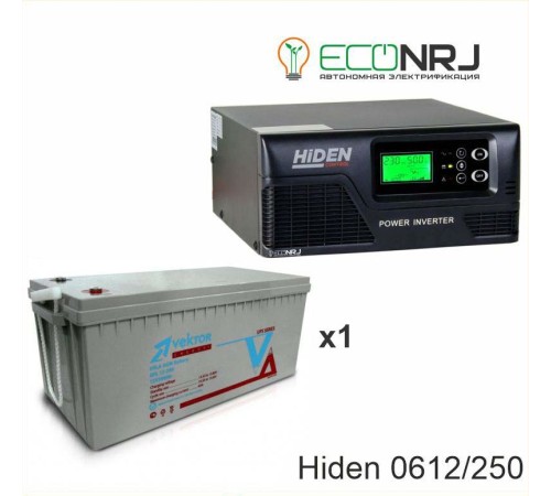 ИБП Hiden Control HPS20-0612 + Vektor GL 12-250