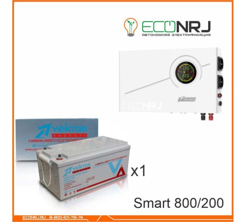 ИБП Powerman Smart 800 INV + Vektor VPbC 12-200