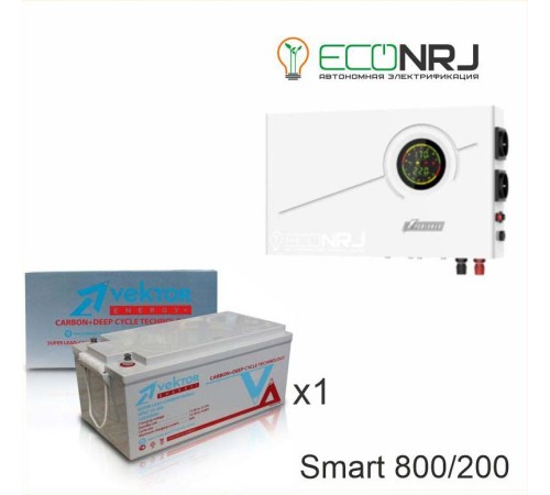 ИБП Powerman Smart 800 INV + Vektor VPbC 12-200