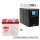 ИБП POWERMAN ONLINE 3000 Plus + MNB MМ55-12