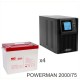 ИБП POWERMAN ONLINE 2000 Plus + MNB MМ75-12