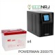 ИБП POWERMAN ONLINE 2000 Plus + MNB MМ75-12