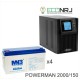 ИБП POWERMAN ONLINE 2000 Plus + MNB MNG150-12