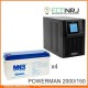 ИБП POWERMAN ONLINE 2000 Plus + MNB MNG150-12