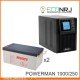 ИБП POWERMAN ONLINE 1000 Plus + Ventura GPL 12-250