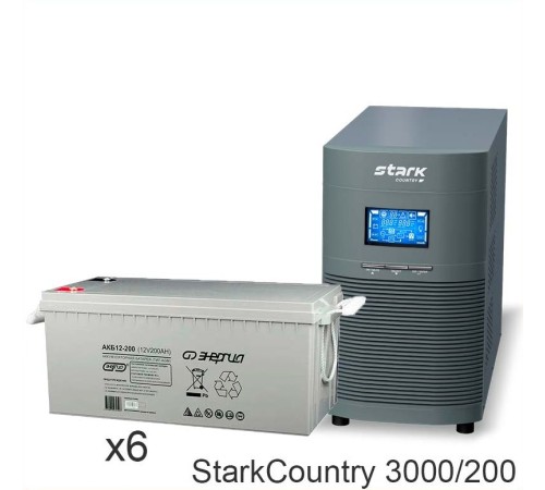 Stark Country 3000 Online, 12А + Энергия АКБ 12–200