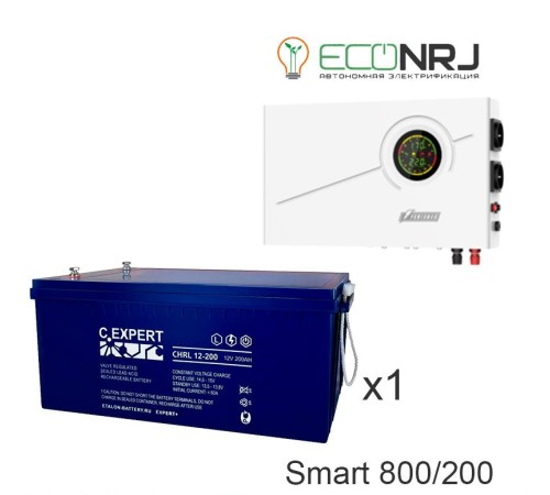 ИБП Powerman Smart 800 INV + ETALON CHRL 12-200