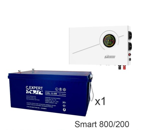 ИБП Powerman Smart 800 INV + ETALON CHRL 12-200