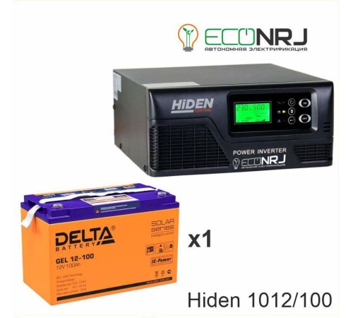 ИБП Hiden Control HPS20-1012 + Delta GEL 12-100