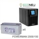 ИБП POWERMAN ONLINE 2000 Plus + LEOCH DJM12150