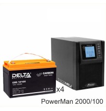 ИБП POWERMAN ONLINE 2000 Plus + Delta CGD 12100