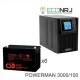 ИБП POWERMAN ONLINE 3000 Plus + CSB GP121000