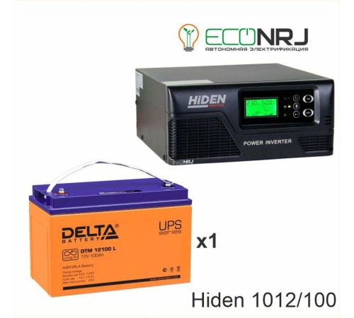 ИБП Hiden Control HPS20-1012 + Delta DTM 12100 L