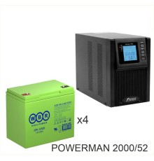 ИБП POWERMAN ONLINE 2000 Plus + WBR GPL12520