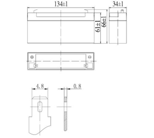 Аккумуляторная батарея Delta DT 6033