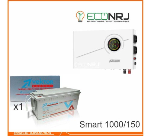 ИБП Powerman Smart 1000 INV + Vektor VPbC 12-150