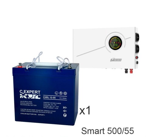 ИБП Powerman Smart 500 INV + ETALON CHRL 12-55