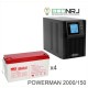 ИБП POWERMAN ONLINE 2000 Plus + MNB MМ150-12