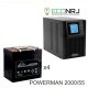 ИБП POWERMAN ONLINE 2000 Plus + LEOCH DJM1255