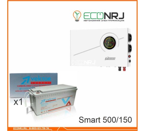 ИБП Powerman Smart 500 INV + Vektor VPbC 12-150