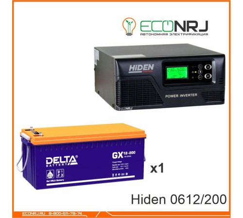 ИБП Hiden Control HPS20-0612 + Delta GX 12-200