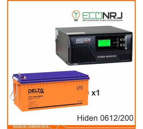 ИБП Hiden Control HPS20-0612 + Delta DTM 12200 L