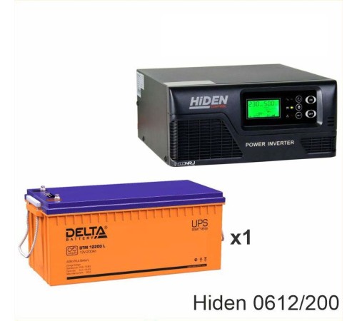 ИБП Hiden Control HPS20-0612 + Delta DTM 12200 L