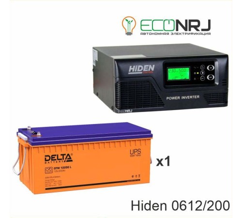 ИБП Hiden Control HPS20-0612 + Delta DTM 12200 L