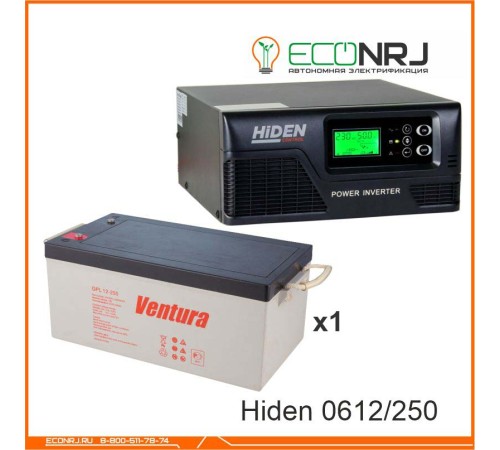 ИБП Hiden Control HPS20-0612 + Ventura GPL 12-250