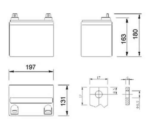 Аккумуляторная батарея Delta DT 1233