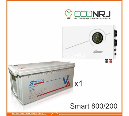 ИБП Powerman Smart 800 INV + Vektor GL 12-200