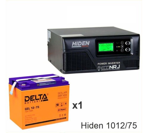 ИБП Hiden Control HPS20-1012 + Delta GEL 12-75