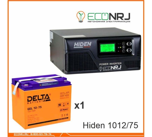 ИБП Hiden Control HPS20-1012 + Delta GEL 12-75