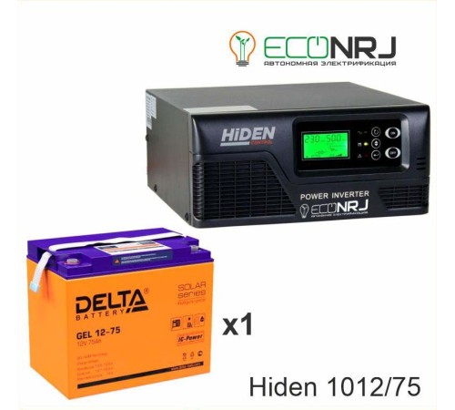 ИБП Hiden Control HPS20-1012 + Delta GEL 12-75