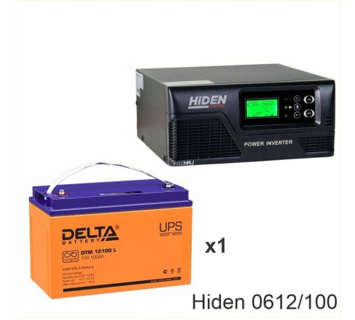 ИБП Hiden Control HPS20-0612 + Delta DTM 12100 L