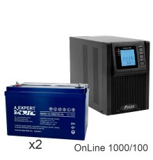 ИБП POWERMAN ONLINE 1000 Plus + ETALON AHRX 12-100 GL