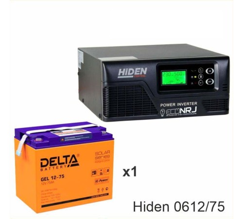 ИБП Hiden Control HPS20-0612 + Delta GEL 12-75