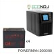 ИБП POWERMAN ONLINE 2000 Plus + CSB GPL12800