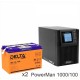 ИБП POWERMAN ONLINE 1000 Plus + Delta GEL 12-100