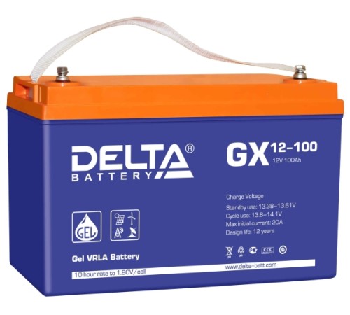 Аккумуляторная батарея Delta GX 12-100