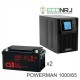 ИБП POWERMAN ONLINE 1000 Plus + CSB GP12650