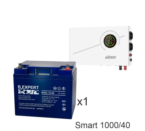 ИБП Powerman Smart 1000 INV + ETALON BHRL 12-40