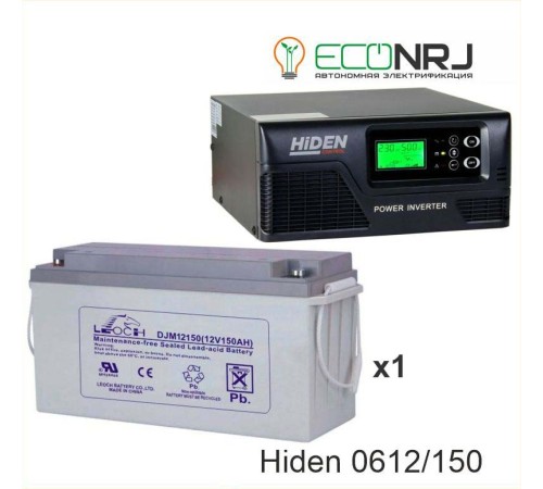 ИБП Hiden Control HPS20-0612 + LEOCH DJM12150