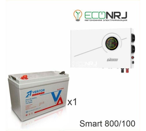 ИБП Powerman Smart 800 INV + Vektor GL 12-100