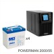 ИБП POWERMAN ONLINE 2000 Plus + MNB MNG55-12